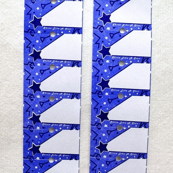 ZM.Ball - Popcorn & Star label sticker rolls SAMPLES