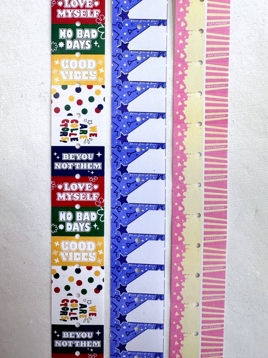 ZM.Ball - Popcorn & Star label sticker rolls SAMPLES