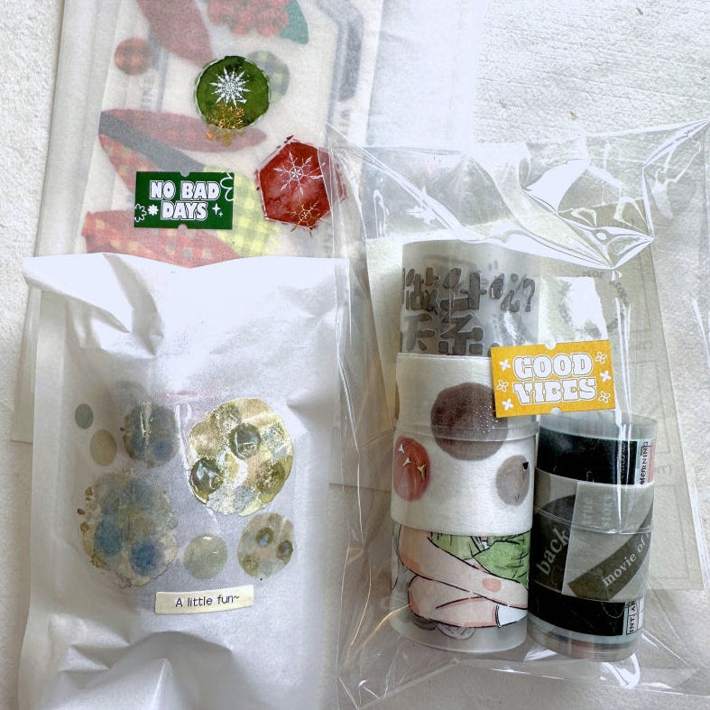 Fairy Maru - Bubble World Vol. 10 laser silver kiss-cut PET tape SAMPLES