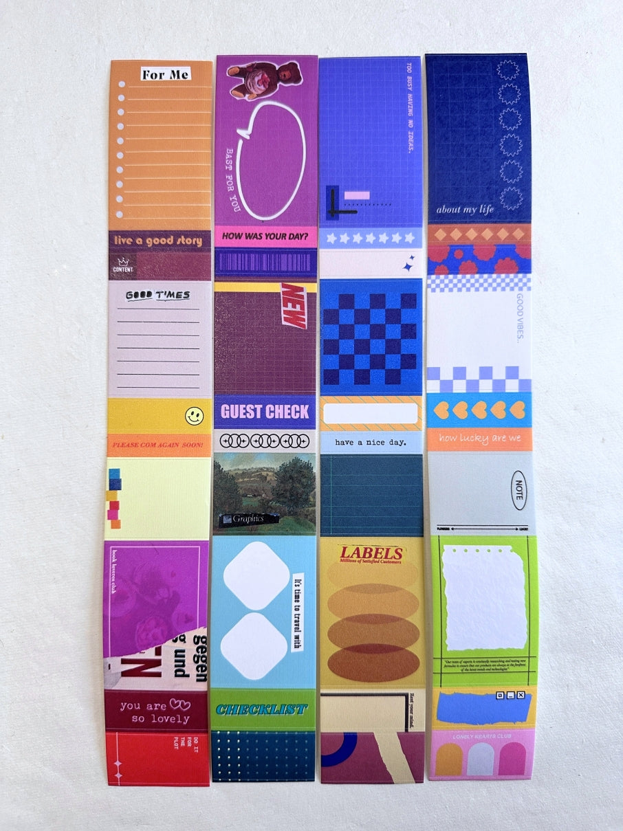 ZM.Ball - Speak Freely kiss-cut paper tape (sticky memos) SAMPLES