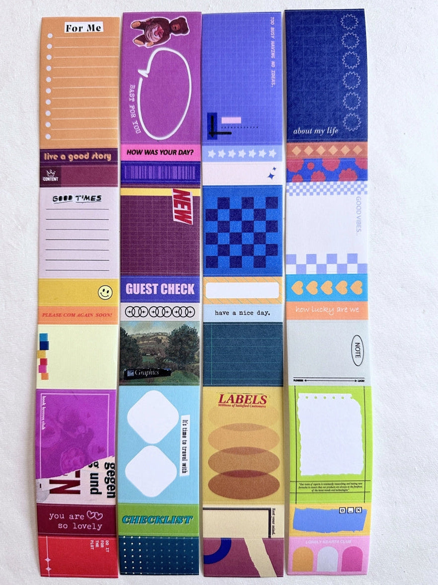 ZM.Ball - Speak Freely kiss-cut paper tape (sticky memos) SAMPLES