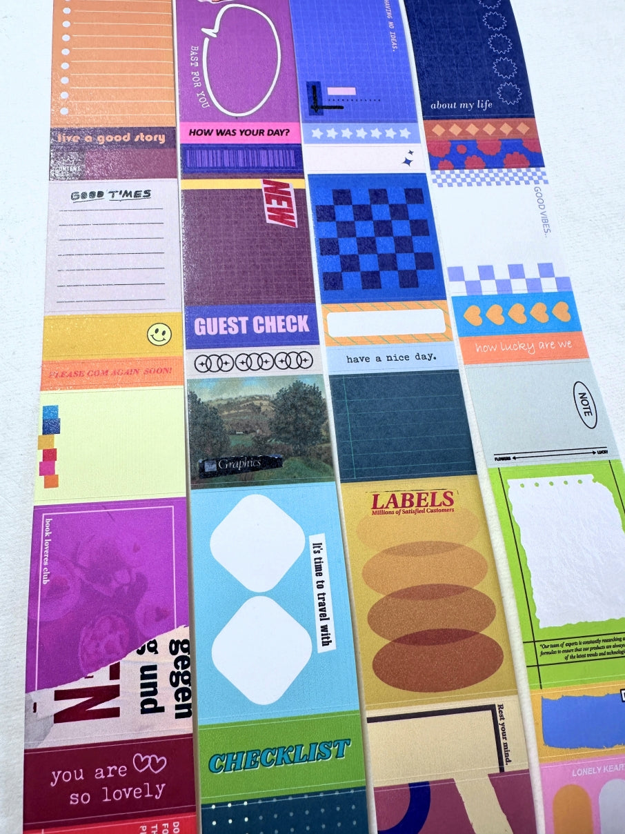 ZM.Ball - Speak Freely kiss-cut paper tape (sticky memos) SAMPLES