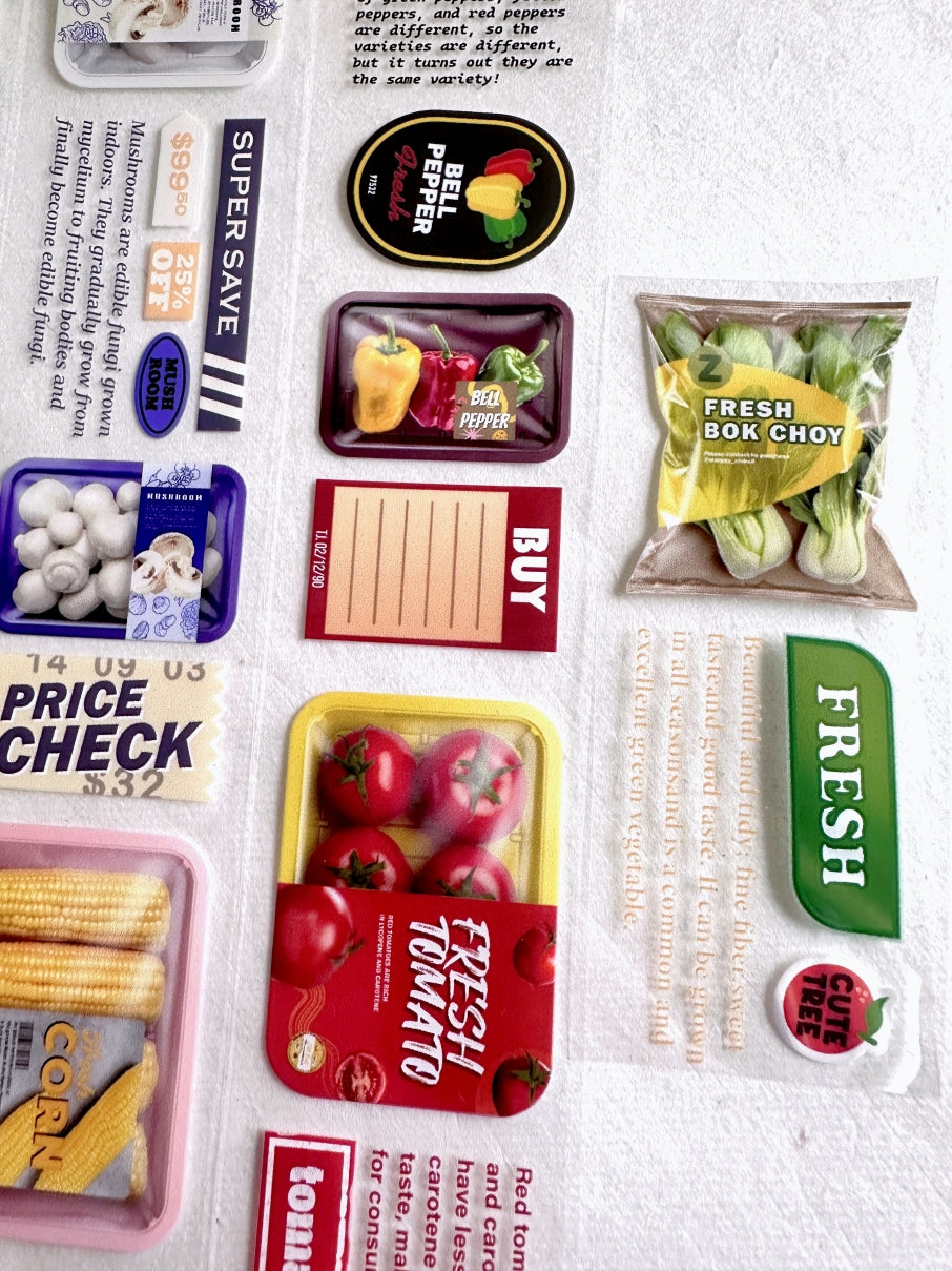 ZM.Ball - Supermarket Vegetable PET tape SAMPLES