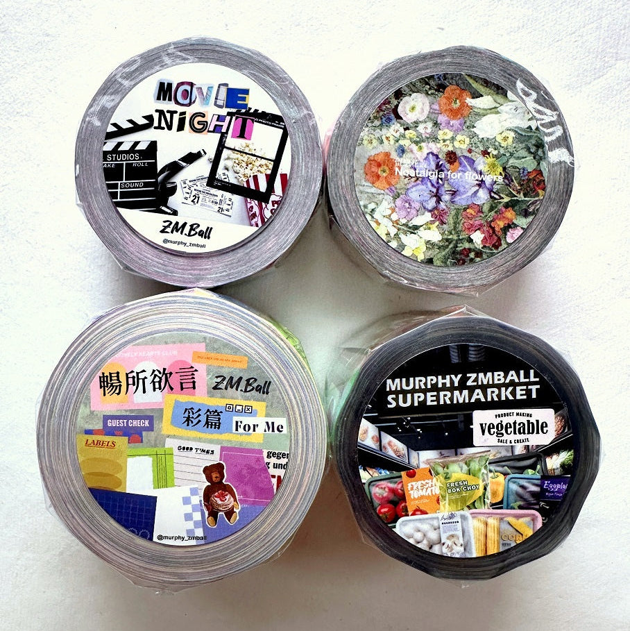 ZM.Ball - Movie Night washi tape SAMPLES