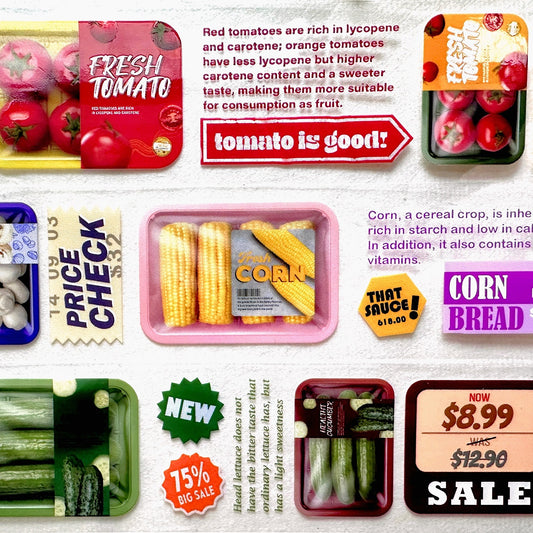 ZM.Ball - Supermarket Vegetable PET tape SAMPLES