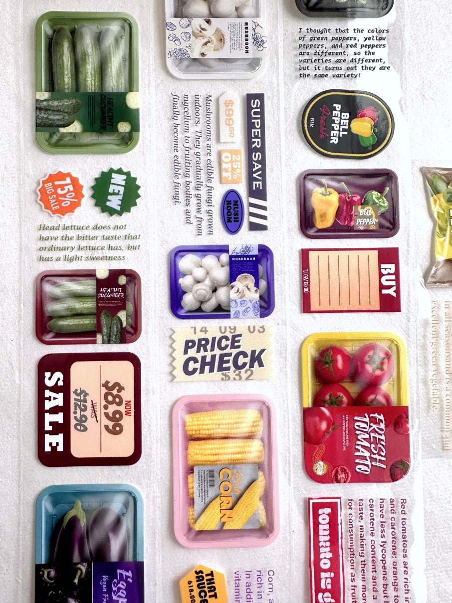 ZM.Ball - Supermarket Vegetable PET tape SAMPLES