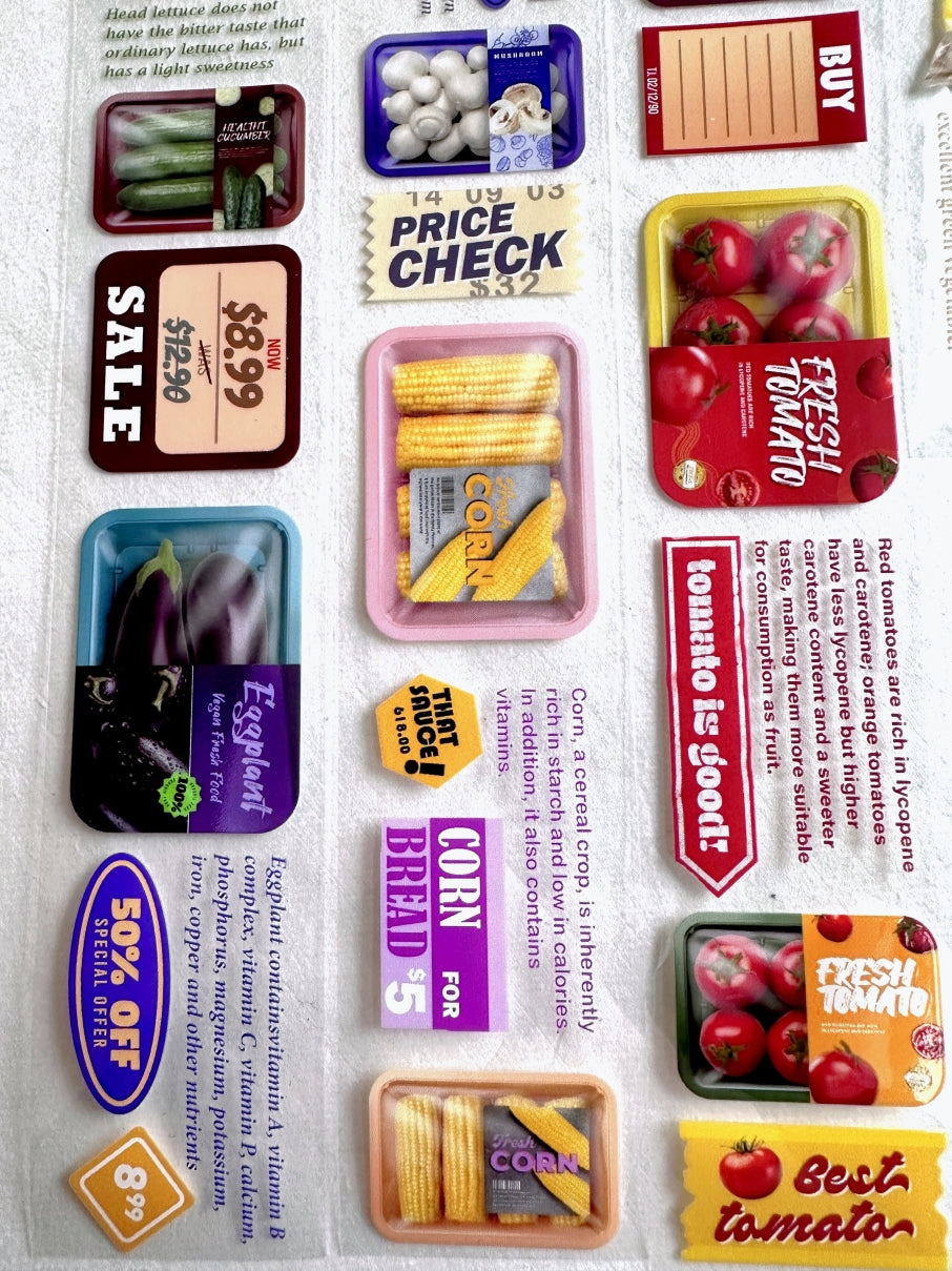 ZM.Ball - Supermarket Vegetable PET tape SAMPLES