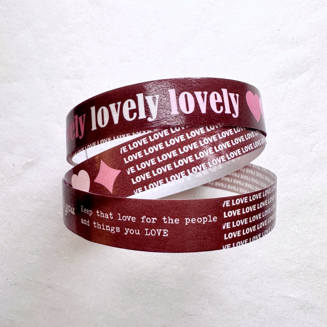 ZM.Ball - Love Yourself washi tape SAMPLES