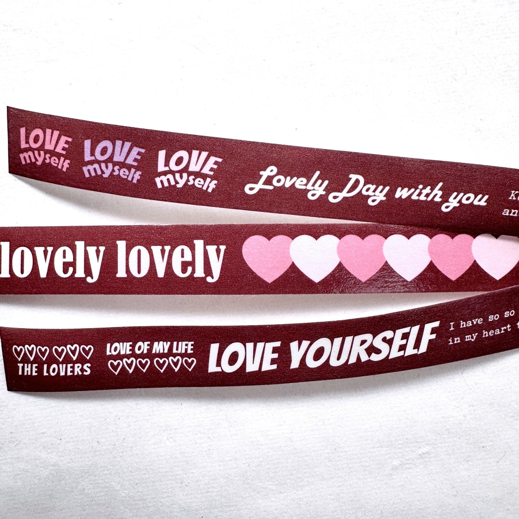 ZM.Ball - Love Yourself washi tape SAMPLES