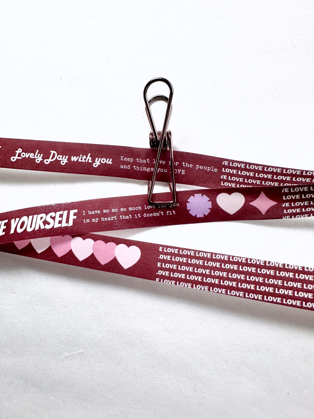 ZM.Ball - Love Yourself washi tape SAMPLES