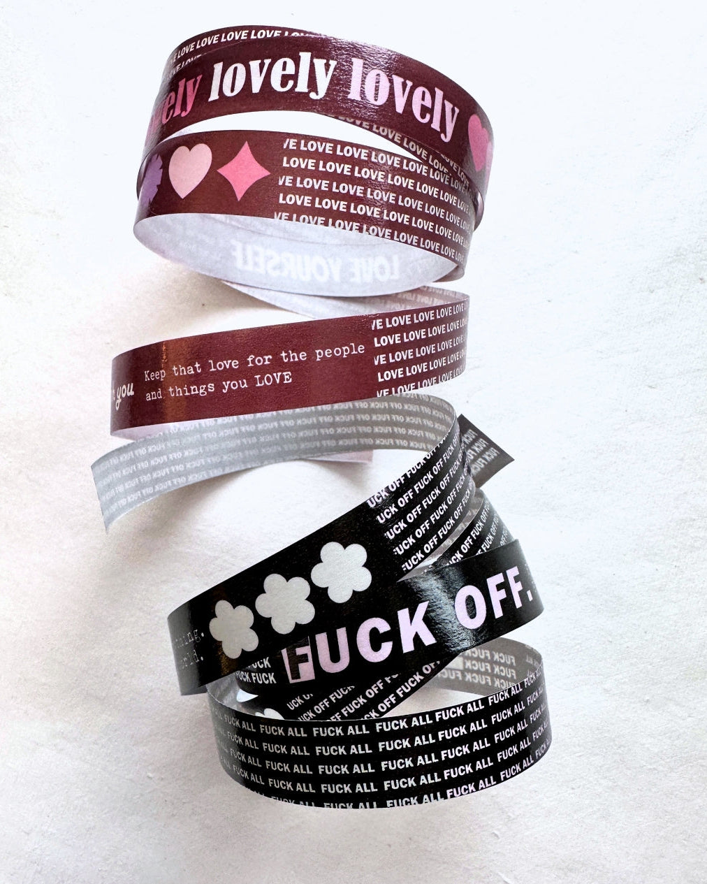 ZM.Ball - [ADULT LANGUAGE] World-Weary washi tape SAMPLES