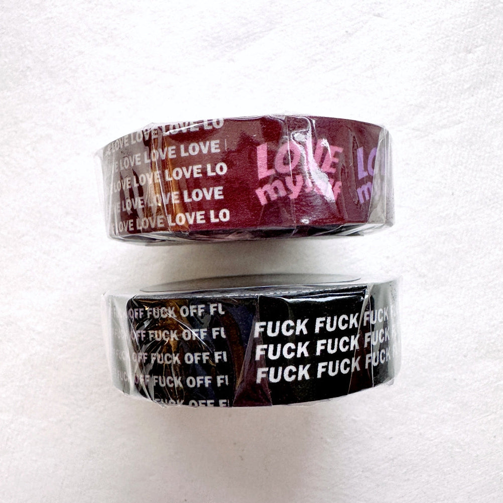 ZM.Ball - [ADULT LANGUAGE] World-Weary washi tape SAMPLES