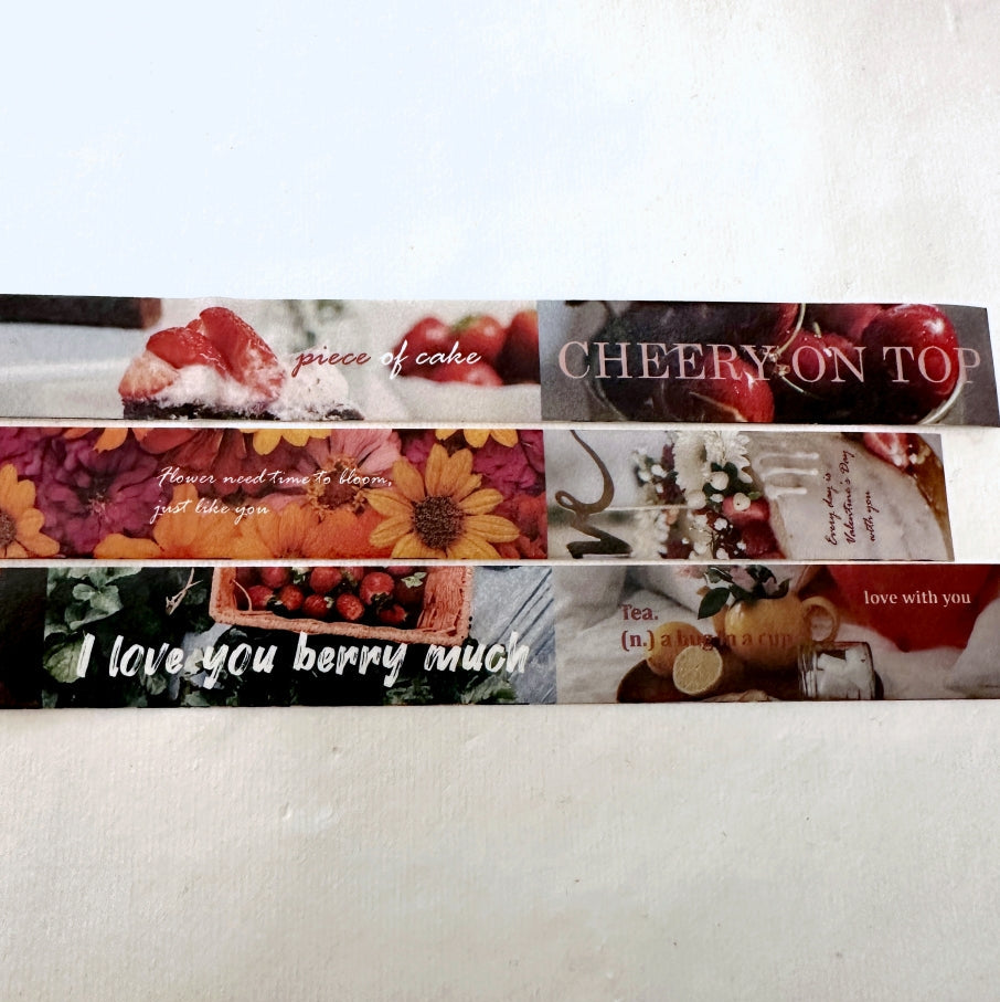 ZM.Ball - Every Day is Valentine's Day With You washi tape SAMPLES