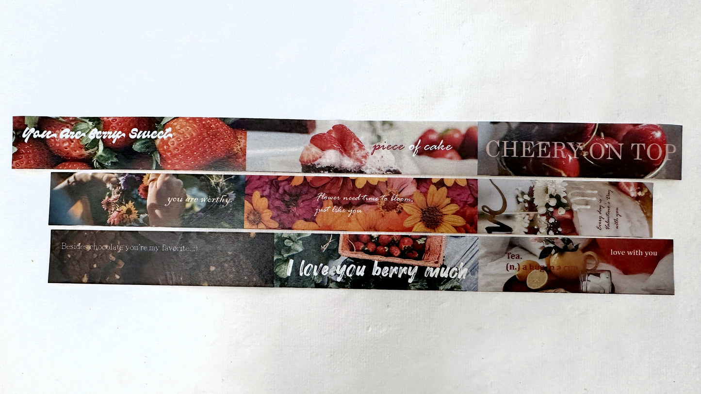 ZM.Ball - Every Day is Valentine's Day With You washi tape SAMPLES