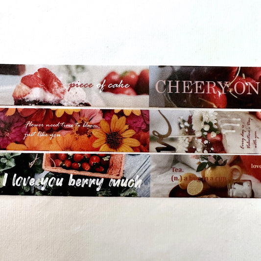 ZM.Ball - Every Day is Valentine's Day With You washi tape SAMPLES