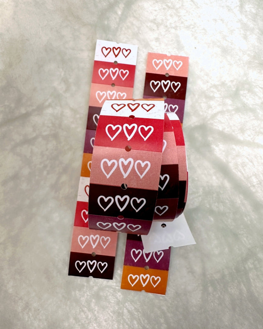 ZM.Ball - LOVE 2.0 label sticker roll SAMPLES