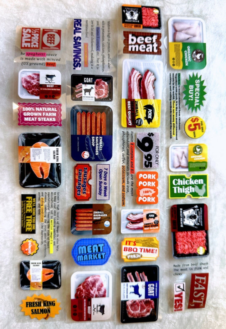 ZM.Ball - Supermarket Meat PET tape SAMPLES