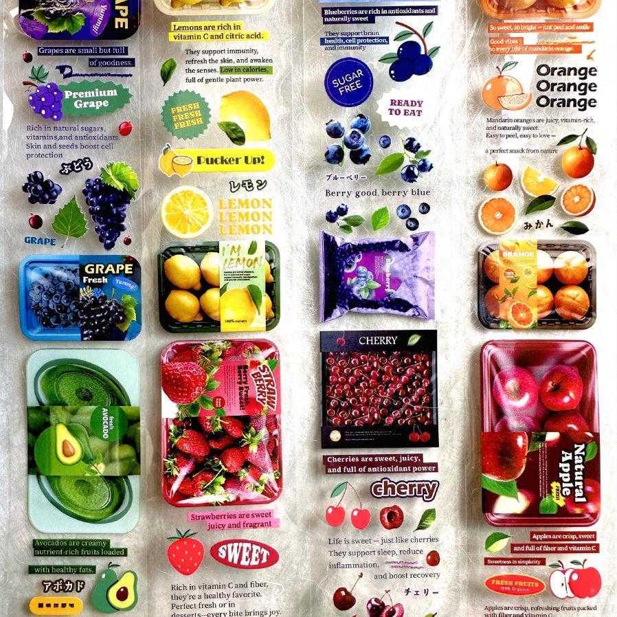 ZM.Ball - Supermarket Fruits PET tape SAMPLES