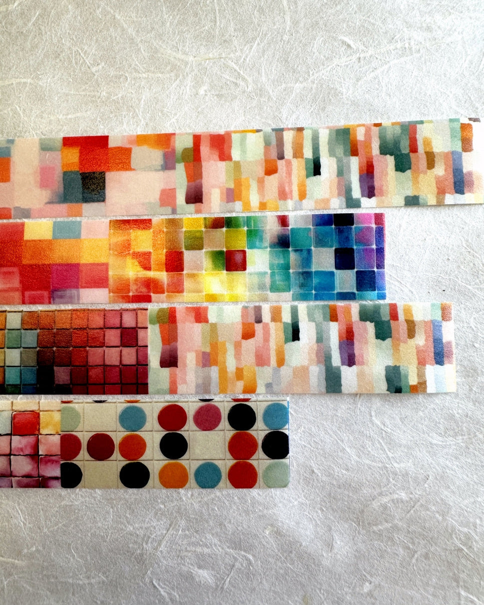 ZM.Ball - Colorful Bricks washi tape SAMPLES