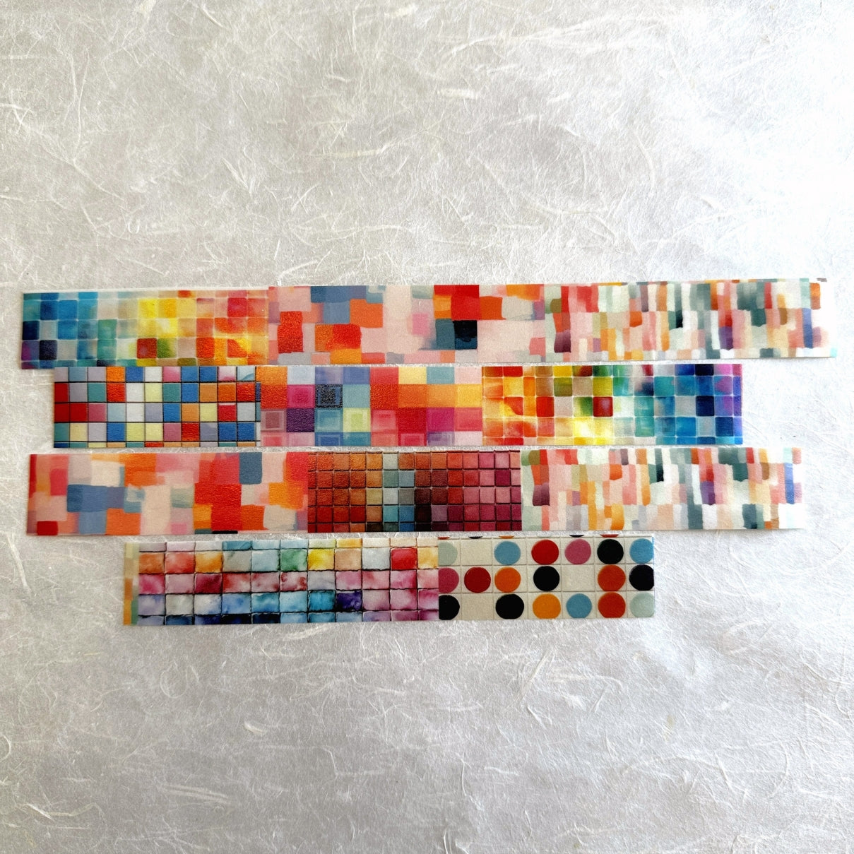 ZM.Ball - Colorful Bricks washi tape SAMPLES