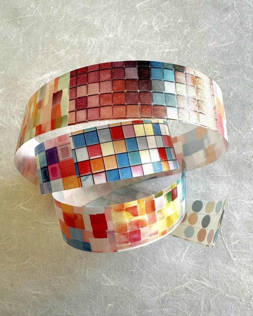 ZM.Ball - Colorful Bricks washi tape SAMPLES