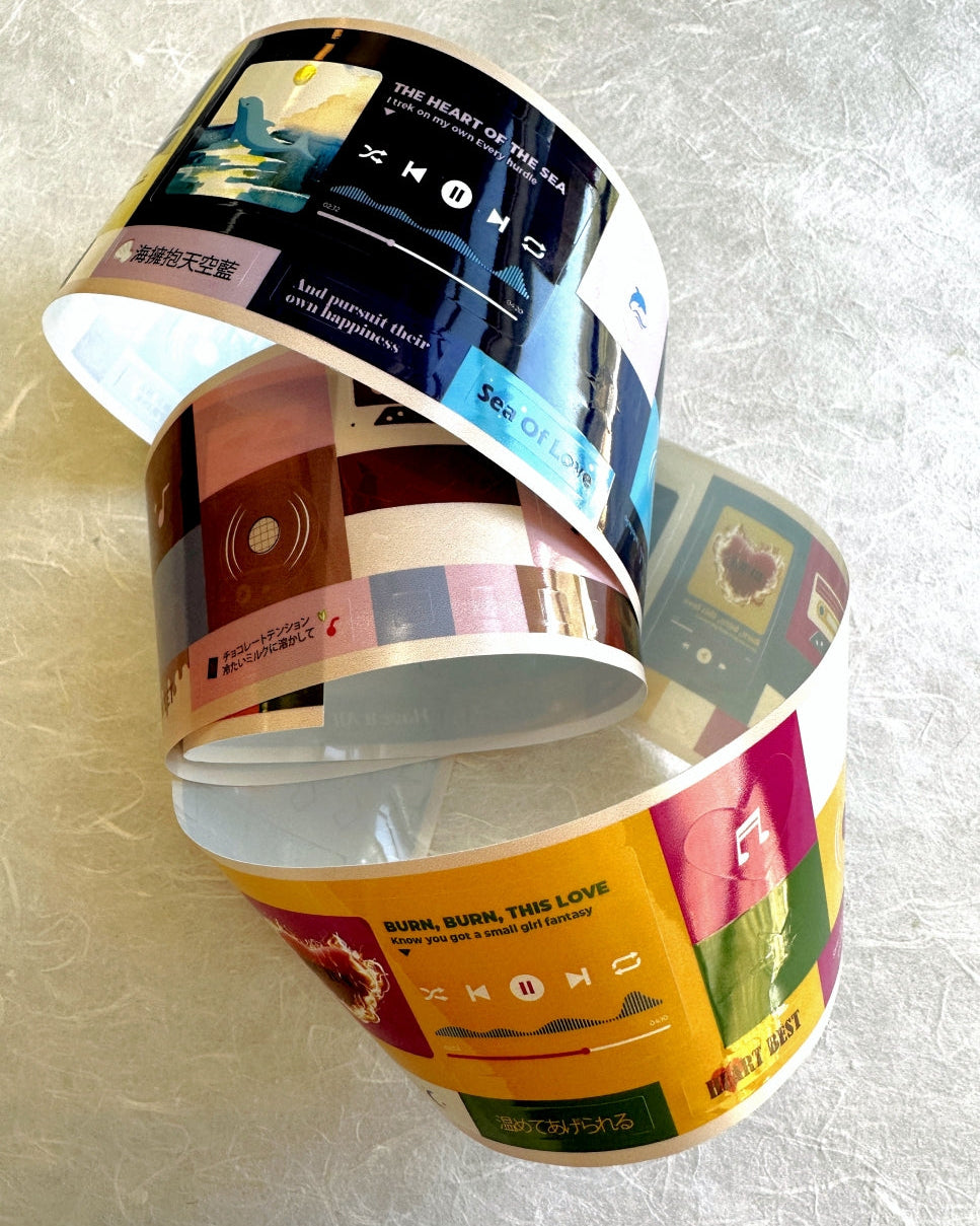 ZM.Ball - Music Notes kiss-cut PET tape SAMPLES