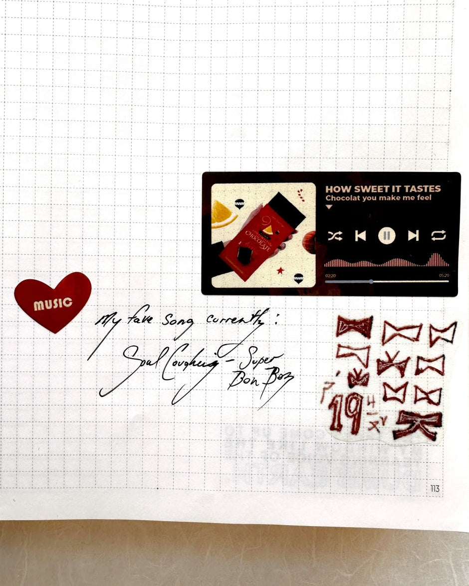 ZM.Ball - Music Notes kiss-cut PET tape SAMPLES
