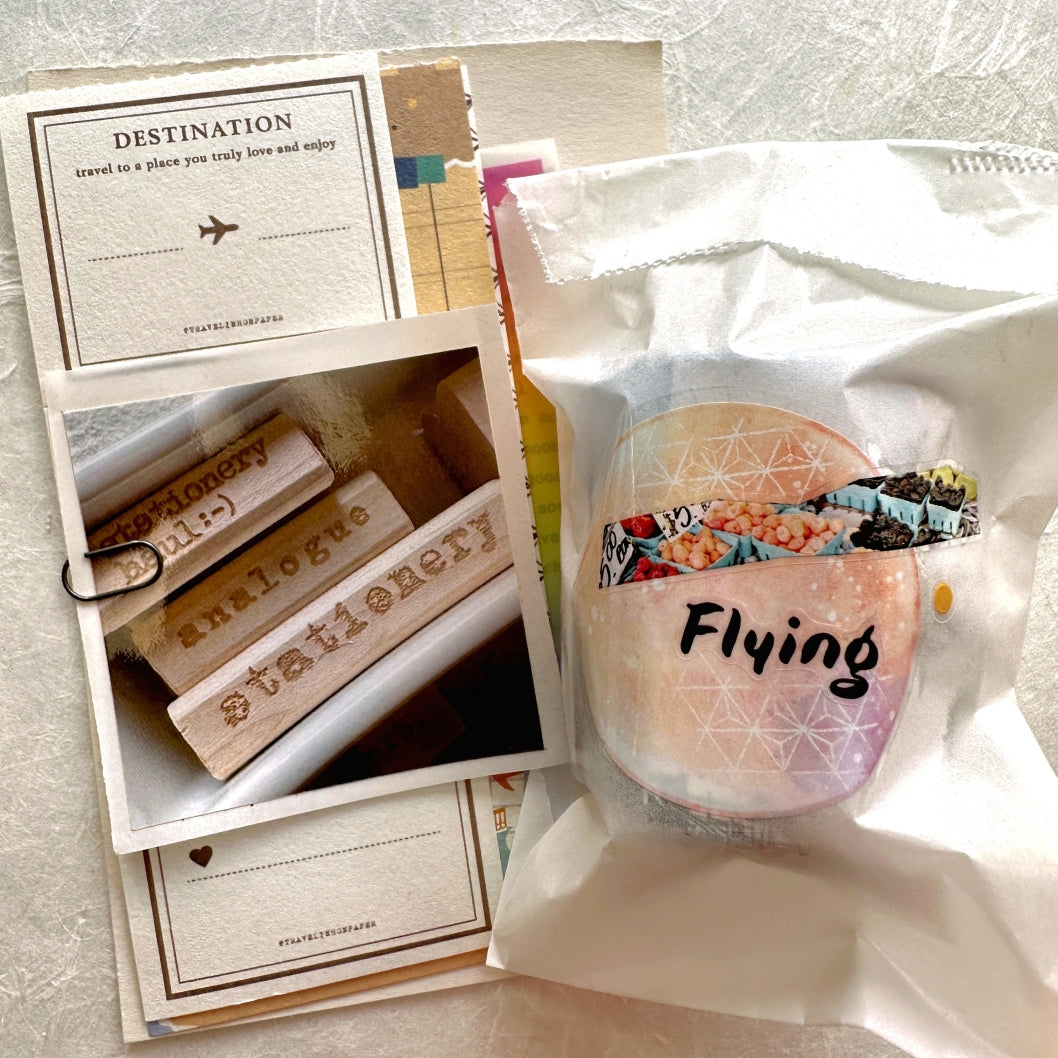 ZM.Ball x 沒有文青 - A Hint of Sweetness kiss-cut crystal PET tape SAMPLES
