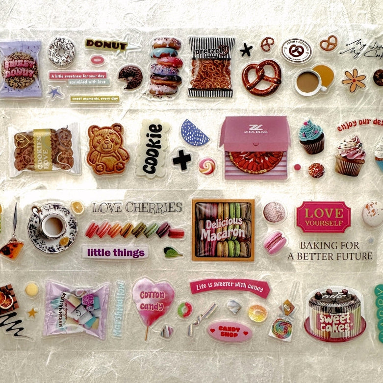 ZM.Ball - Supermarket: Dessert kiss-cut PET tape SAMPLES