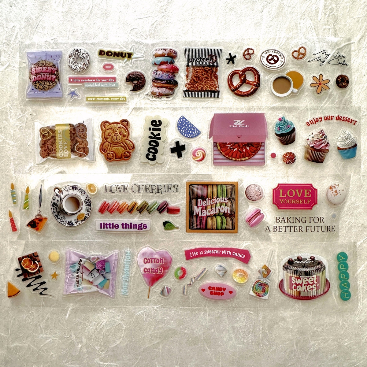 ZM.Ball - Supermarket: Dessert kiss-cut PET tape SAMPLES