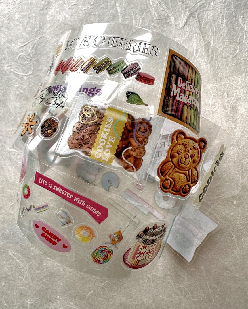 ZM.Ball - Supermarket: Dessert kiss-cut PET tape SAMPLES
