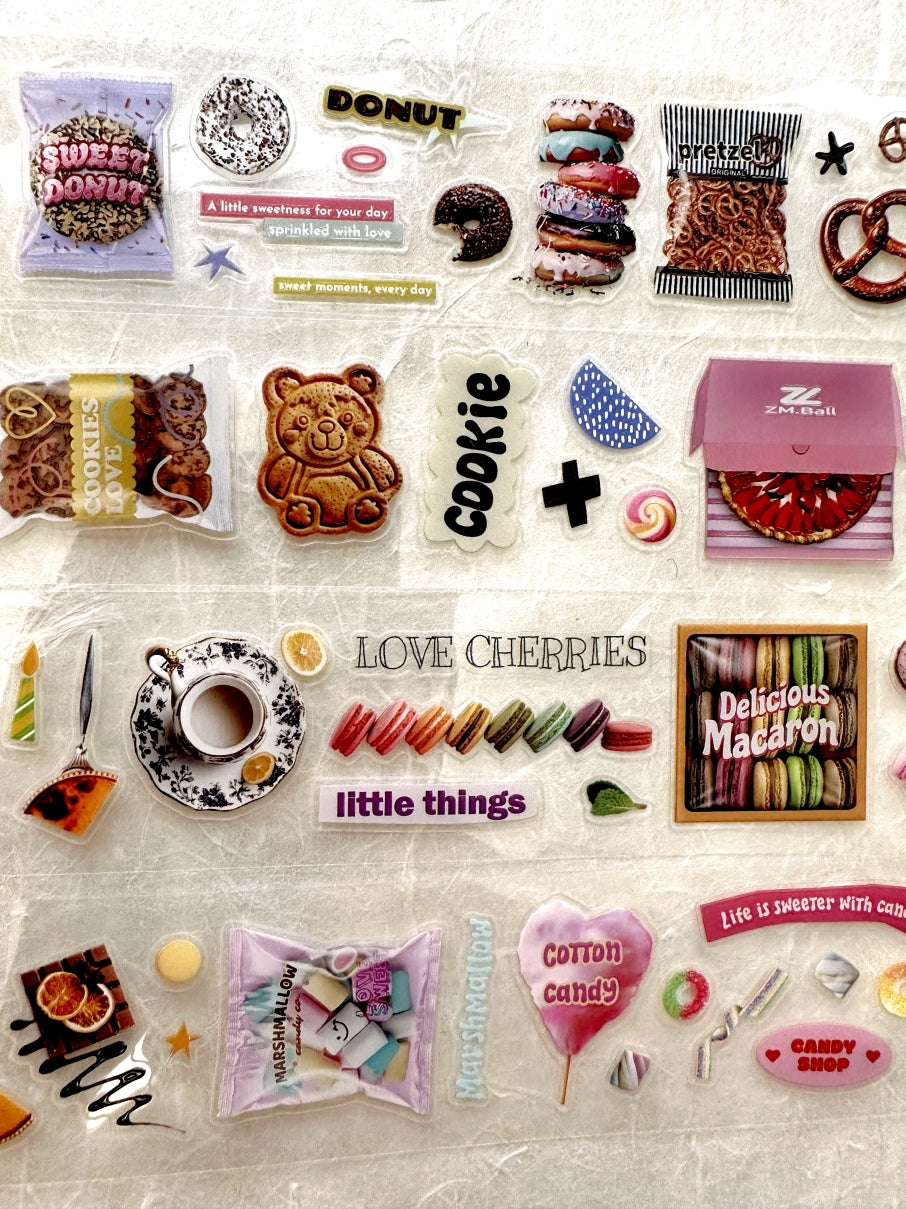 ZM.Ball - Supermarket: Dessert kiss-cut PET tape SAMPLES