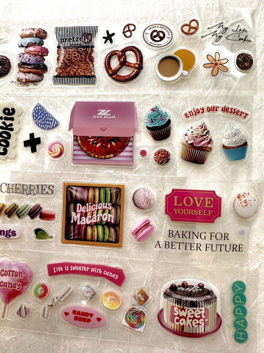 ZM.Ball - Supermarket: Dessert kiss-cut PET tape SAMPLES