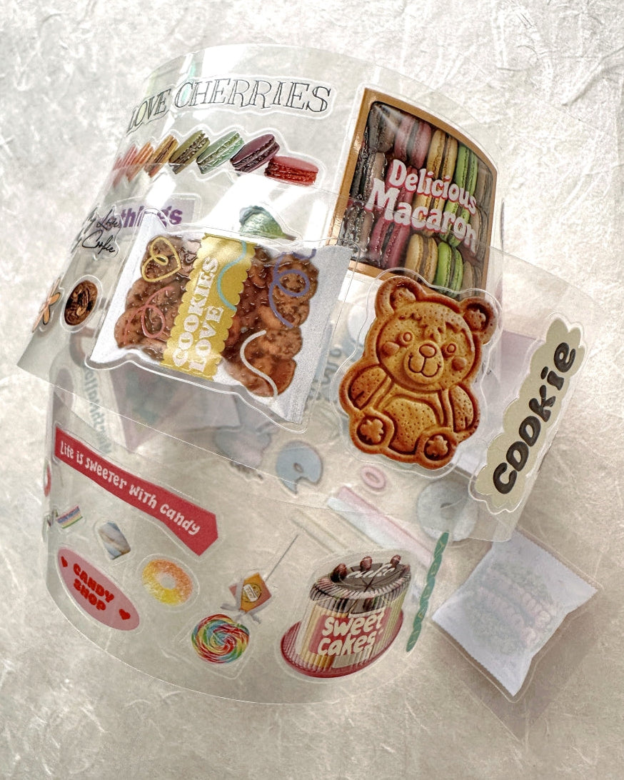 ZM.Ball - Supermarket: Dessert kiss-cut PET tape SAMPLES