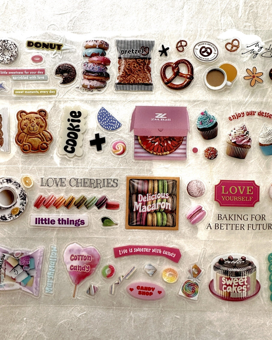 ZM.Ball - Supermarket: Dessert kiss-cut PET tape SAMPLES