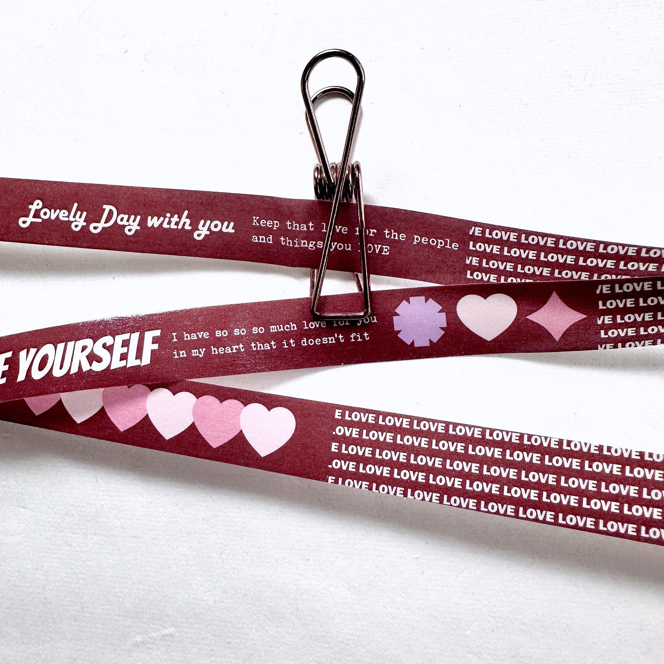 ZM.Ball - Love Yourself washi tape SAMPLES