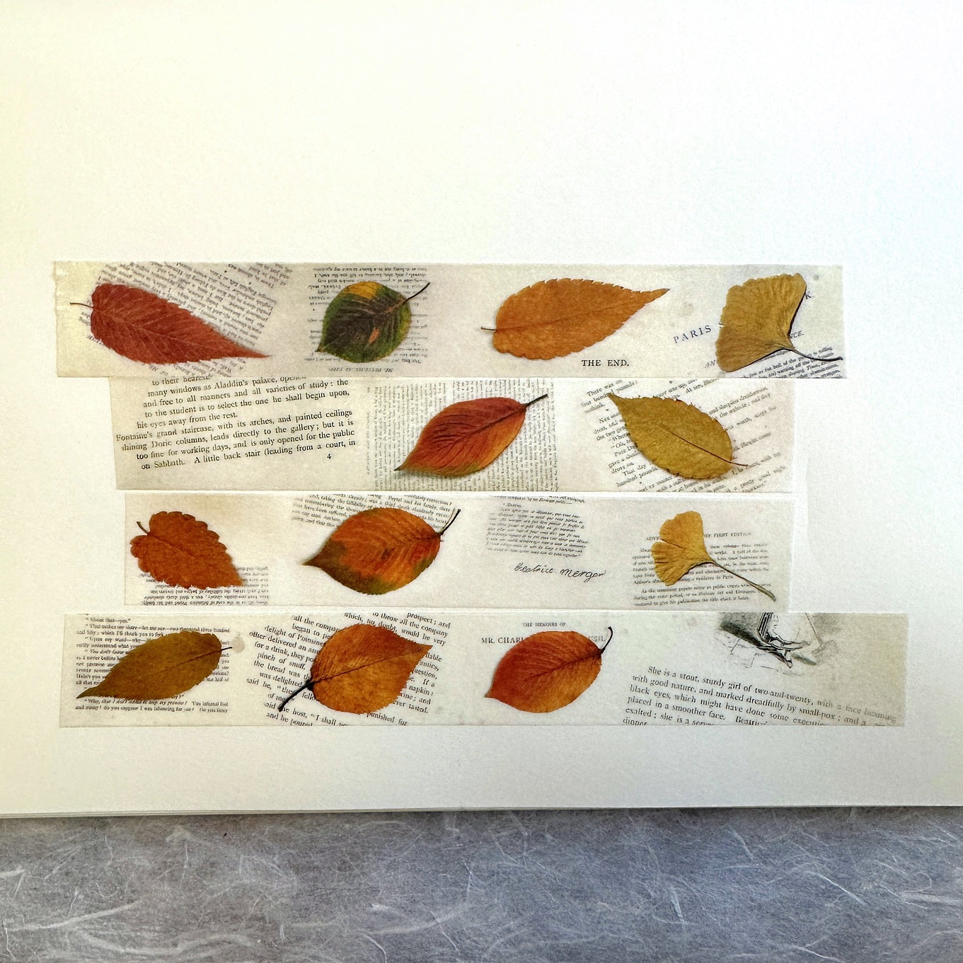 Zagne - Fallen Leaves washi tape SAMPLES