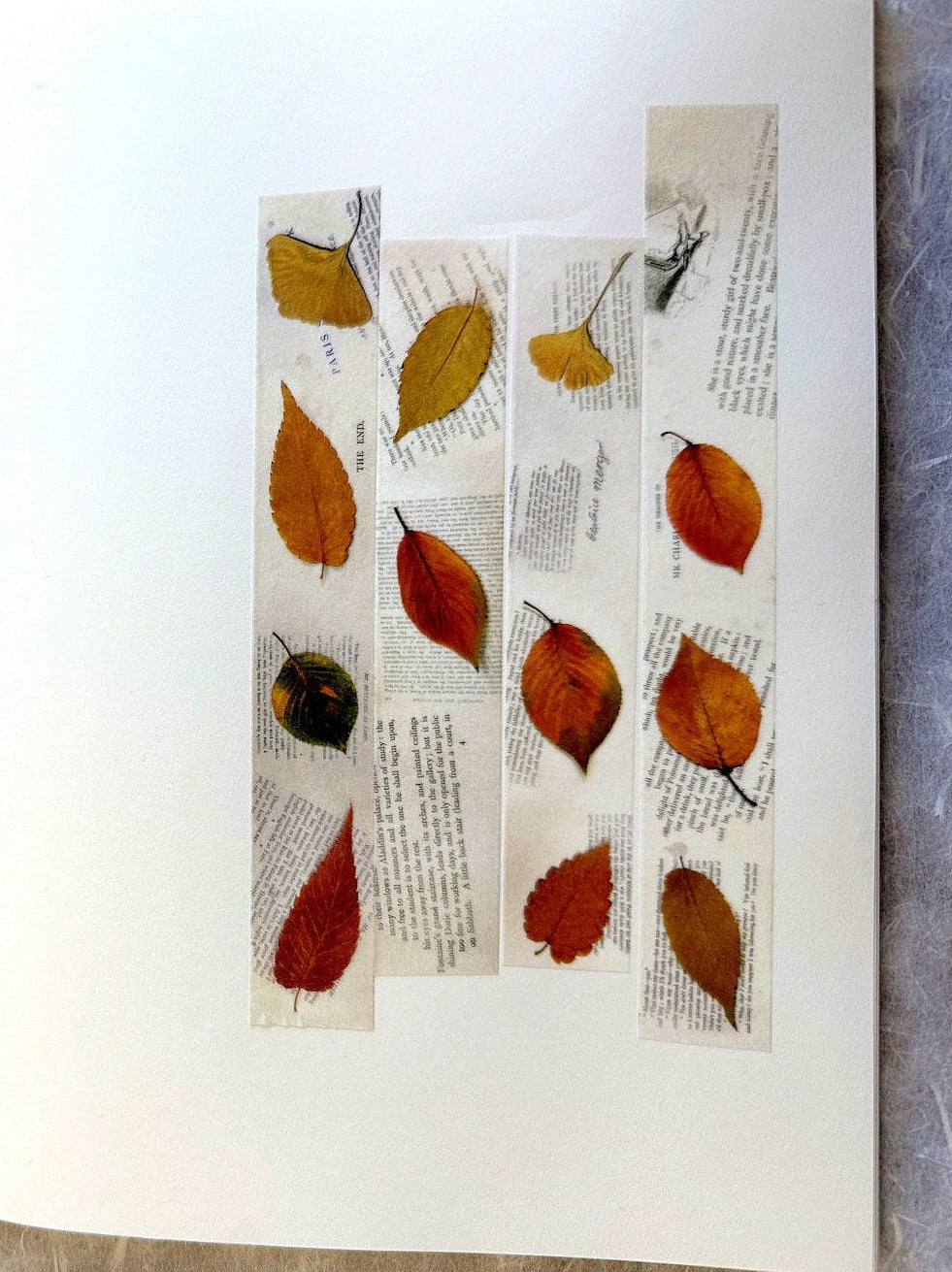 Zagne - Fallen Leaves washi tape SAMPLES