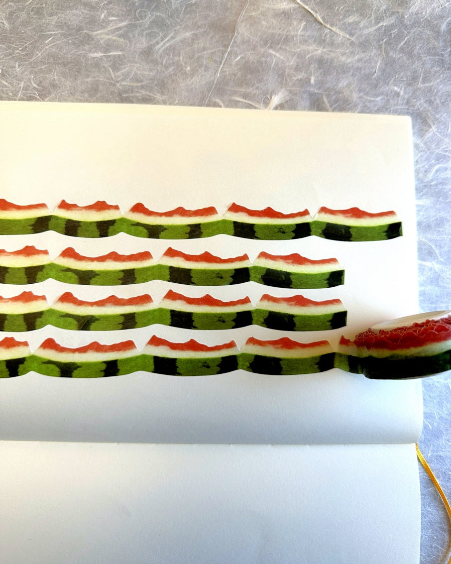 Zagne - Watermelon Peel die-cut washi tape SAMPLES