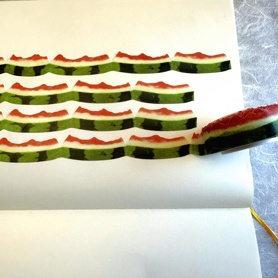 Zagne - Watermelon Peel die-cut washi tape SAMPLES