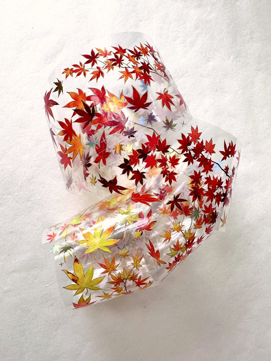 Jing Wu Zhi - Autumn Leaves gold iridescent PET tape SAMPLES