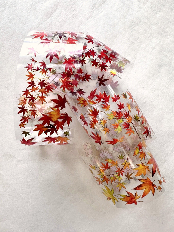 Jing Wu Zhi - Autumn Leaves gold iridescent PET tape SAMPLES