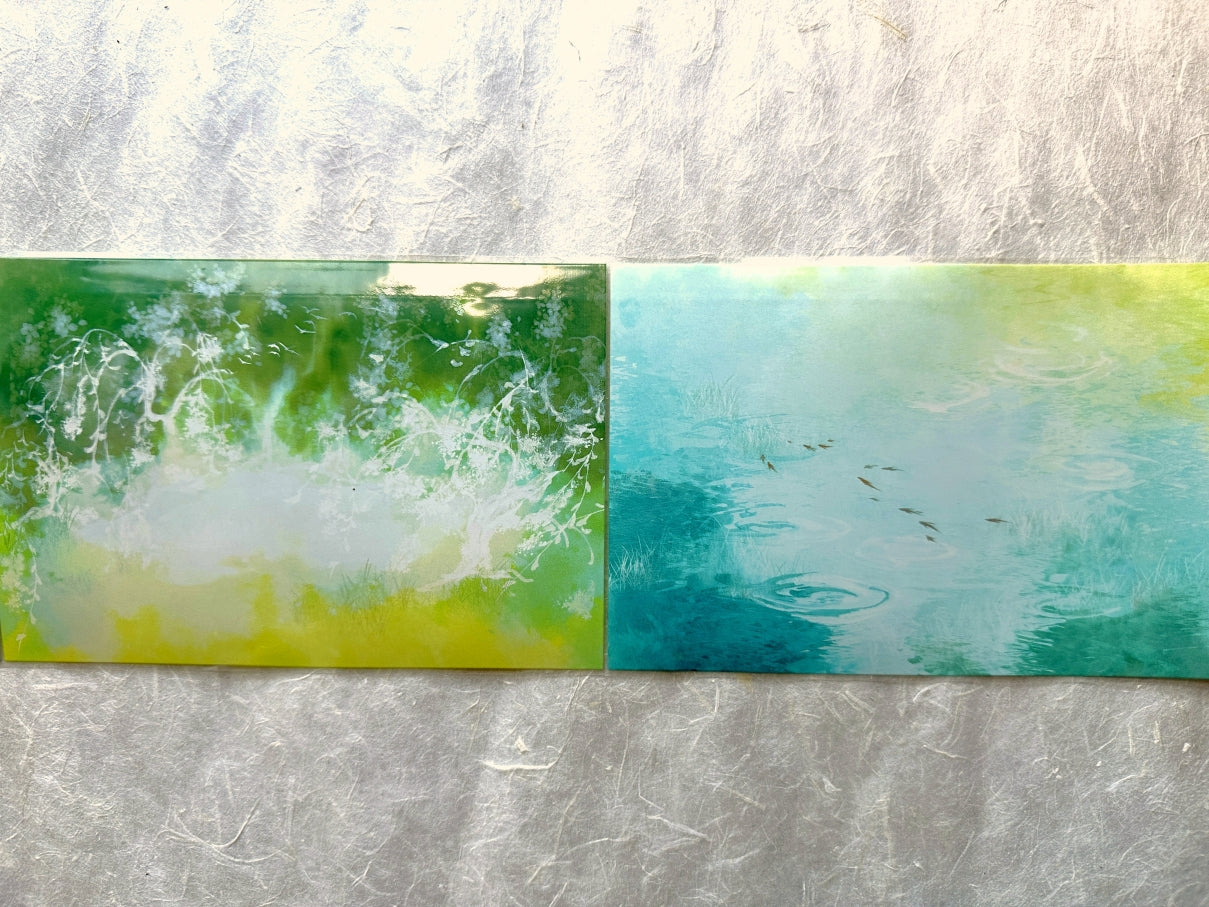 Jing Wu Zhi - Scenery: Color among flowers 10 cm wide PET tape SAMPLES