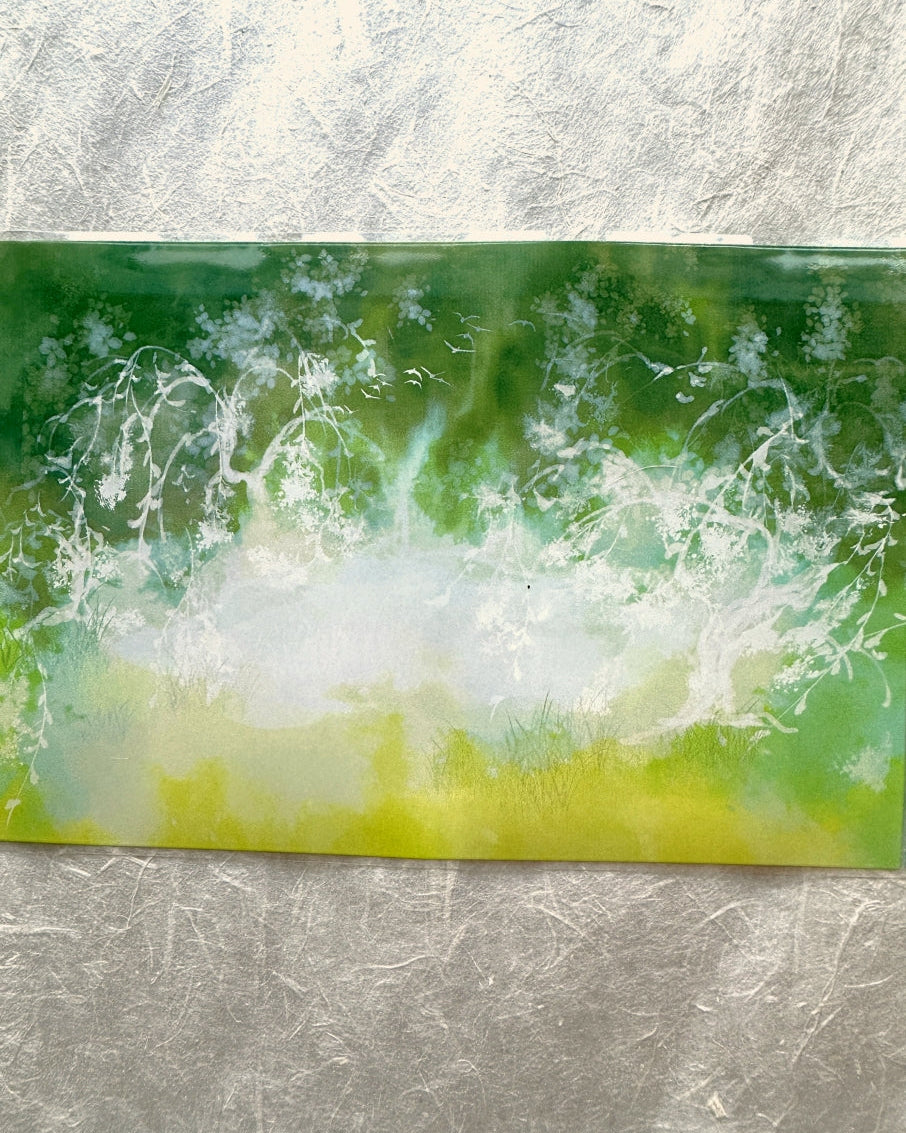 Jing Wu Zhi - Scenery: Color among flowers 10 cm wide PET tape SAMPLES