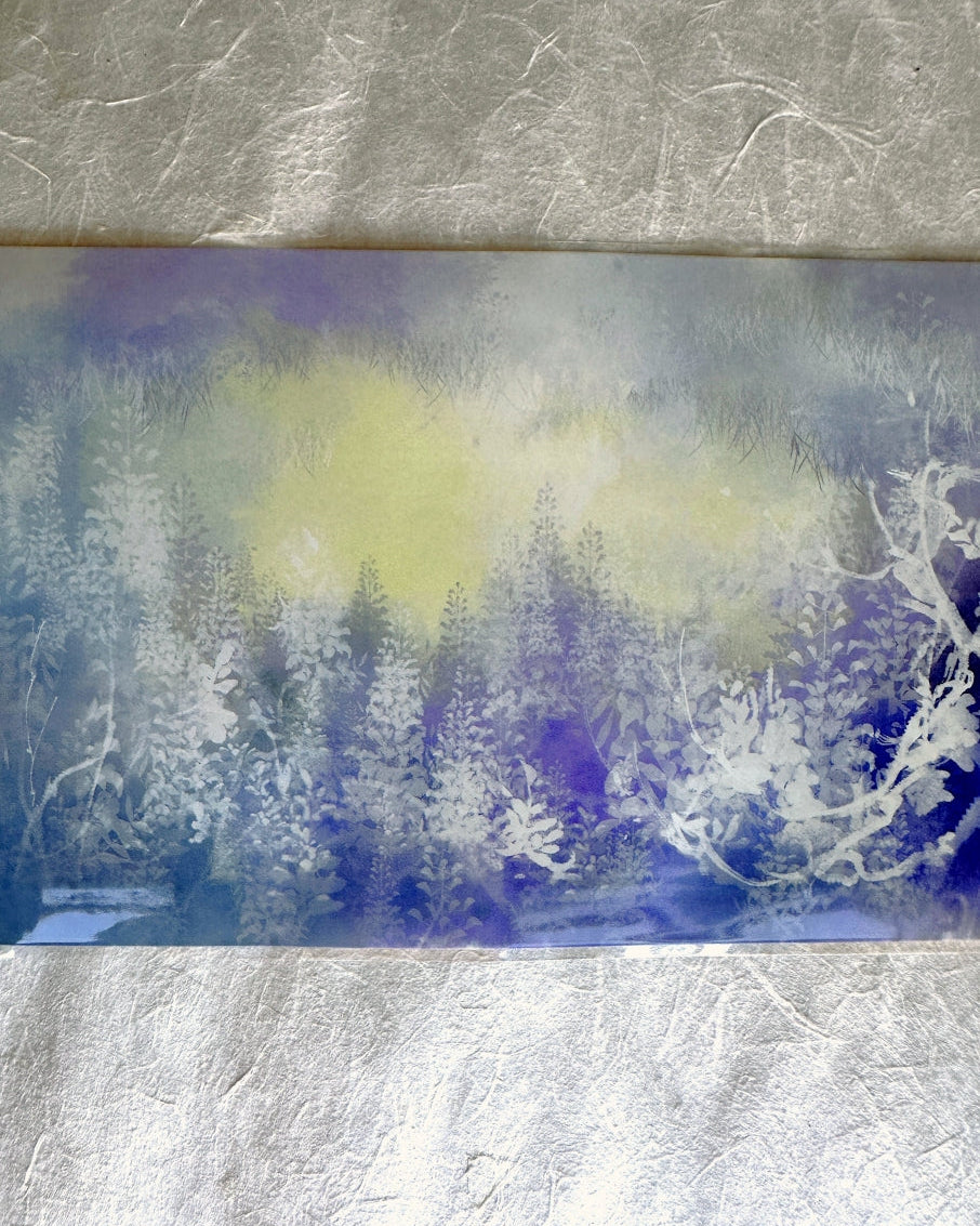 Jing Wu Zhi - Scenery: Color among flowers 10 cm wide PET tape SAMPLES