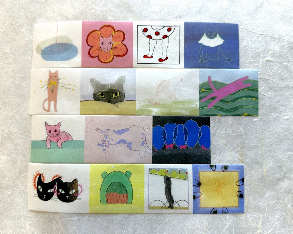Zhihua - Cat Playground washi tape SAMPLES
