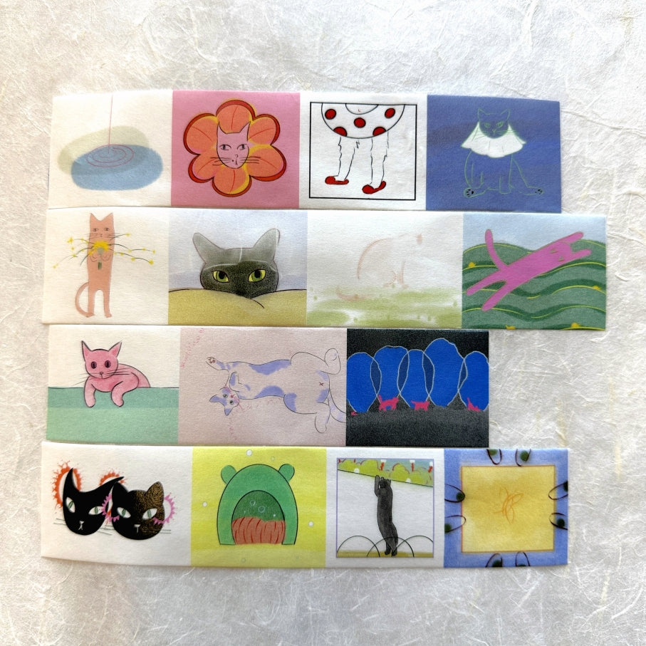 Zhihua - Cat Playground washi tape SAMPLES