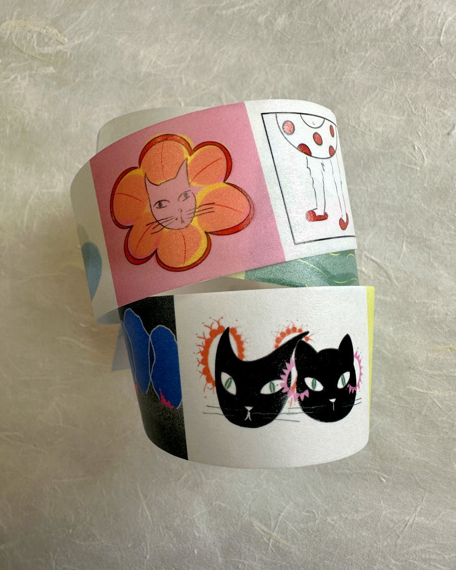 Zhihua - Cat Playground washi tape SAMPLES