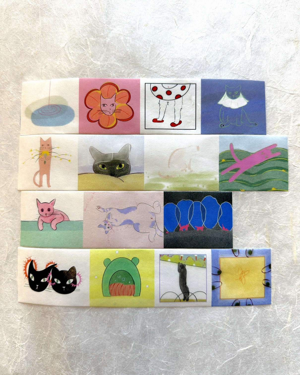 Zhihua - Cat Playground washi tape SAMPLES