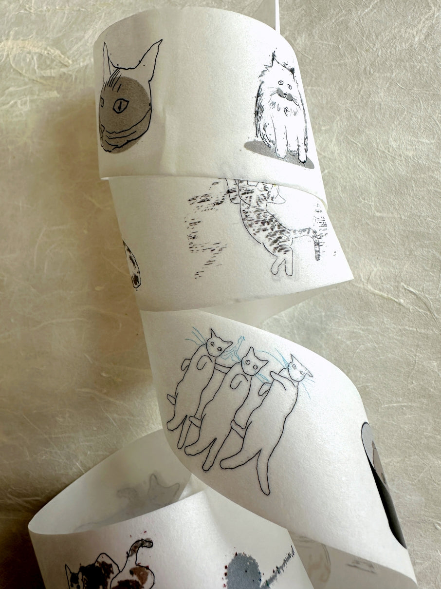 Zhihua - Glitch Cat washi tape SAMPLES